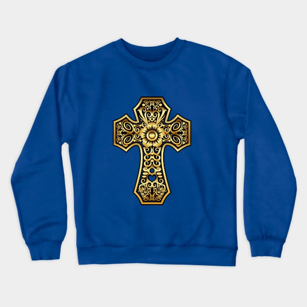 Golden Cross Crewneck Sweatshirt by tsign703